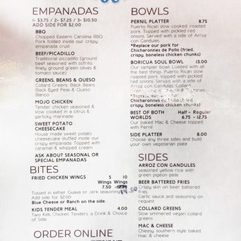 Boricua Soul - Food menu (June 2021) - Soul Food Near Me - Durham, North Carolina