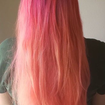 Mint Hair Studio - Dark brown to pink ombré with Andrea - Hair Salons Near Me - Seattle, Washington Mint Hair Studio - Dark brown to pink ombré with Andrea - Hair Salons Near Me - Seattle, Washington