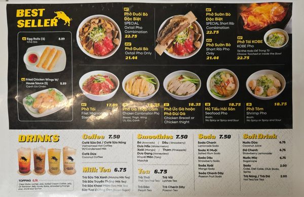 Menu photo 3 Pho Duoi Bo San Jose, CA Menu photo 3 Pho Duoi Bo San Jose, CA