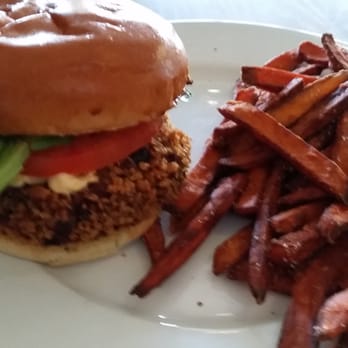 Atlantic Grill - Veggie bean burger. - Seafood Near Me - Rye, New Hampshire