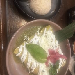 chicken enchiladas!