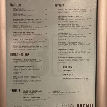 3rd Block Depot - Menu - Bars Near Me - New Orleans, Louisiana 3rd Block Depot - Menu - Bars Near Me - New Orleans, Louisiana