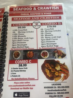 Menu photo 5 Seafood and Crawfish Riverside, CA Menu photo 5 Seafood and Crawfish Riverside, CA