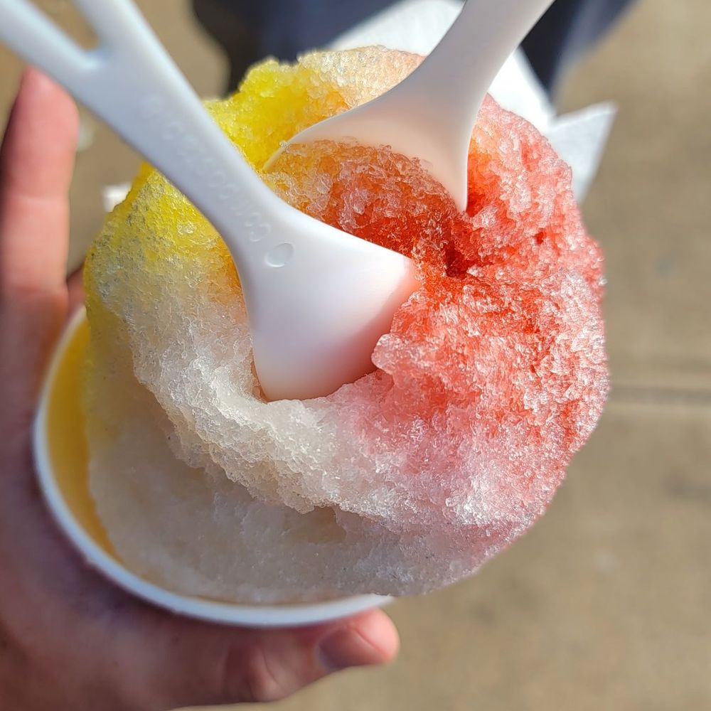 Surfing Monkey Shave Ice - Surfing monkey- cherry, banana, pina colada - Ice Cream & Frozen Yogurt Near Me - Kihei, Hawaii Surfing Monkey Shave Ice - Surfing monkey- cherry, banana, pina colada - Ice Cream & Frozen Yogurt Near Me - Kihei, Hawaii