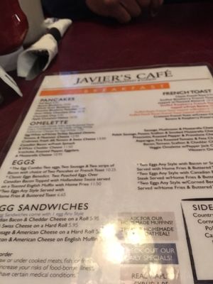 Menu photo 8 Javier's Café Smithtown, NY