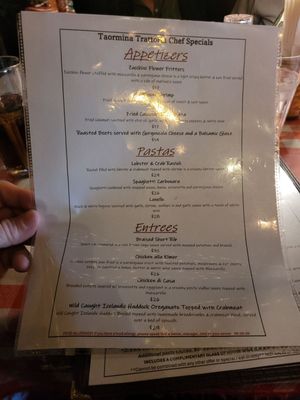 Menu photo 2 Taormina Trattoria Peekskill, NY