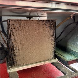 McCormick Food Service - Refrigerator condenser coil before the cleaning