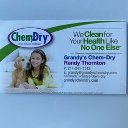 Grandy's Chem-Dry - My company that cleans floors and furniture