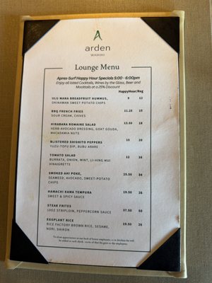 Menu photo 1 Arden Waikiki Honolulu, HI Menu photo 1 Arden Waikiki Honolulu, HI
