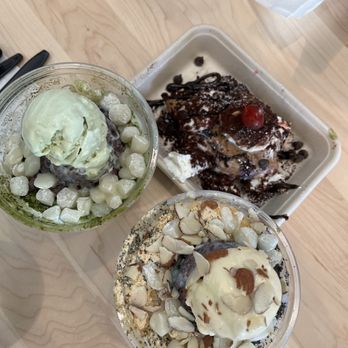 Snowtime - Black sesame - matcha - chocolate waffle - Desserts Near Me - Campbell, California Snowtime - Black sesame - matcha - chocolate waffle - Desserts Near Me - Campbell, California