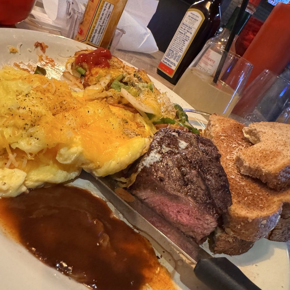 Republic - Bottomless Mimosas Ribeye Eggs with cheese, potatoes & toast Coconut Shrimp - Sports Bars Near Me - Victorville, California Republic - Bottomless Mimosas Ribeye Eggs with cheese, potatoes & toast Coconut Shrimp - Sports Bars Near Me - Victorville, California