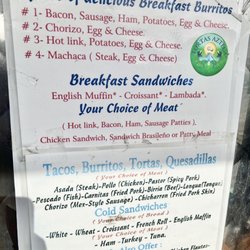 Tortas Azteca - The Menu