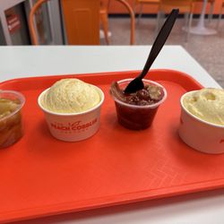 The Peach Cobbler Factory - Carmel CARAMEL APPLE COBBLER and CHERRY COBBLER.