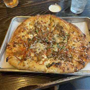 The Stillery - Spicy sausage pizza - New American Near Me - Nashville, Tennessee The Stillery - Spicy sausage pizza - New American Near Me - Nashville, Tennessee