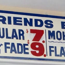Friends Barber Shop - The pricing.