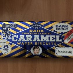 Tunnock's - Dark Chocolate Coated Caramel Wafer Biscuitts