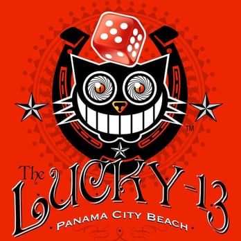 The Lucky 13 - the logo for the lucky 13 panama city beach - Music Venues Near Me - Panama City Beach, Florida The Lucky 13 - the logo for the lucky 13 panama city beach - Music Venues Near Me - Panama City Beach, Florida