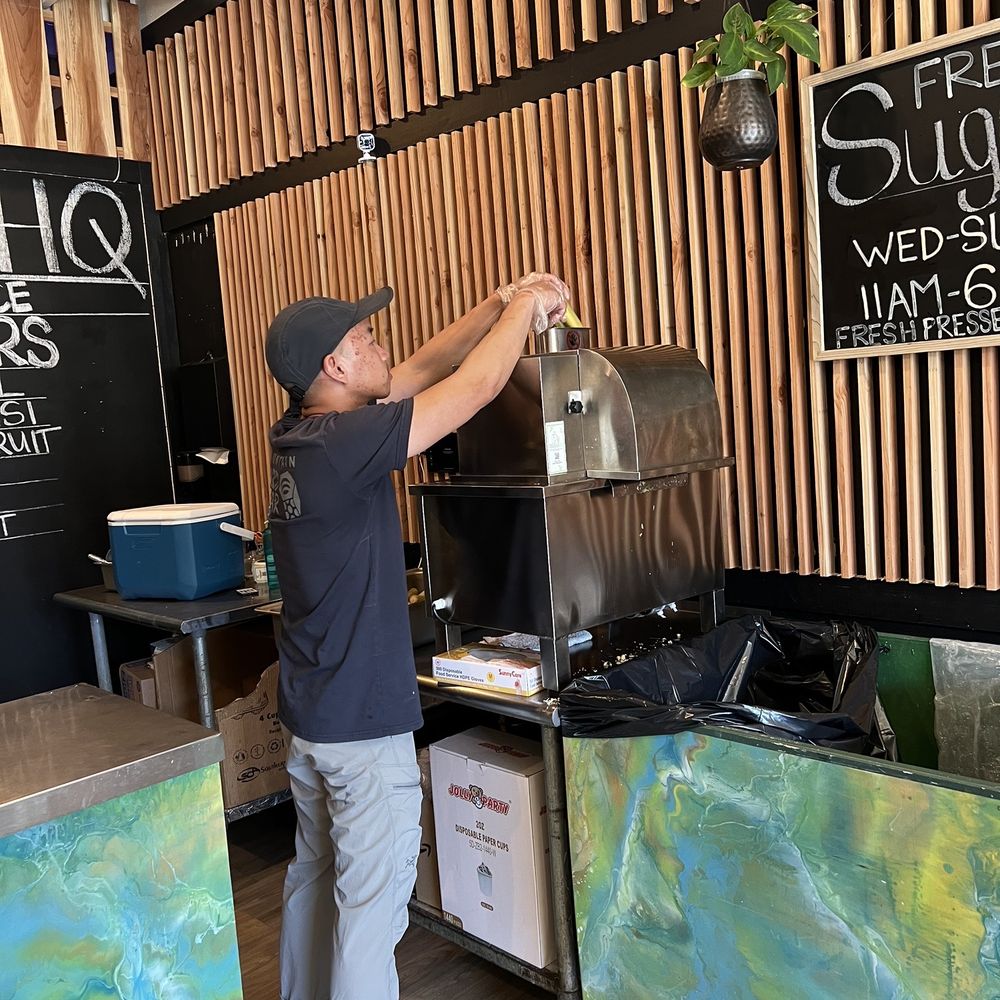 Sugarcane HQ - They squeeze the sugar cane juice right there in front of you! - Juice Bars & Smoothies Near Me - San Bruno, California Sugarcane HQ - They squeeze the sugar cane juice right there in front of you! - Juice Bars & Smoothies Near Me - San Bruno, California