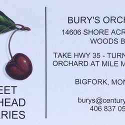 Bury’s Orchard - Business card