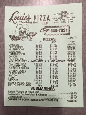 Menu photo 3 Louie's Pizza Newark, OH Menu photo 3 Louie's Pizza Newark, OH