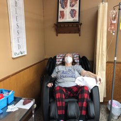 A-1 IV Rehydration Clinic and Lounge - Lady getting energy relief infusion