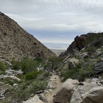 Tahquitz Canyon - View heading back - Hiking Near Me - Palm Springs, California Tahquitz Canyon - View heading back - Hiking Near Me - Palm Springs, California