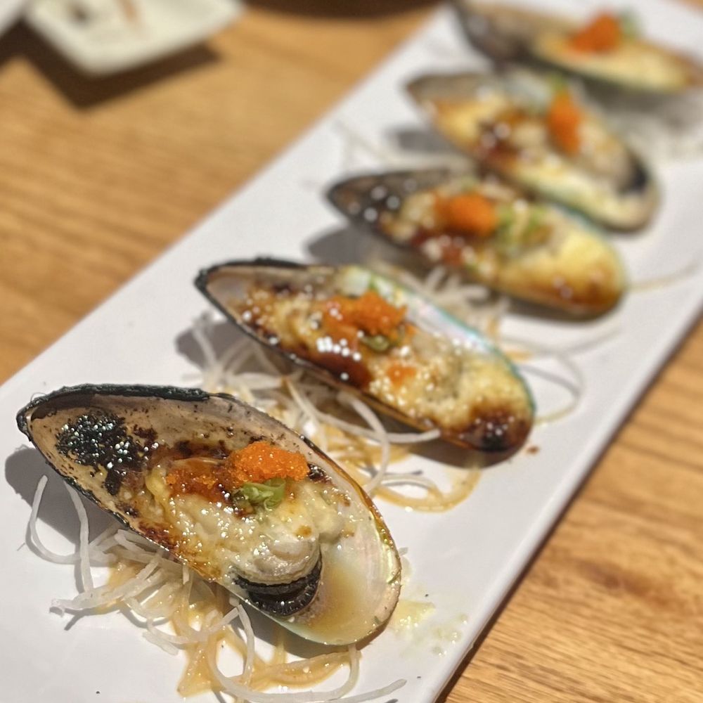 Sushi Dake - Baked mussel - Japanese Near Me - Burbank, California Sushi Dake - Baked mussel - Japanese Near Me - Burbank, California