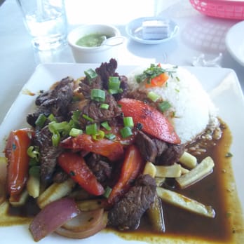 Aji Limon - Lomo Saltado.. Looks can be deceiving.. Tasted like mustard.. - Peruvian Near Me - Buena Park, California