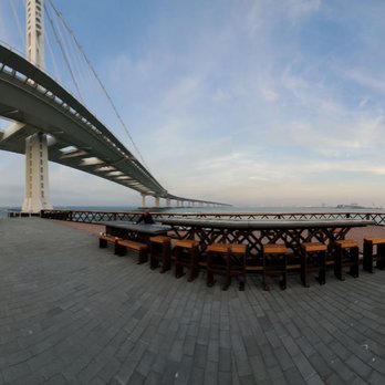 Pier E-2 Vista Point - Observation deck looking toward Oakland Bay Bridge East span - Hiking Near Me - San Francisco, California Pier E-2 Vista Point - Observation deck looking toward Oakland Bay Bridge East span - Hiking Near Me - San Francisco, California