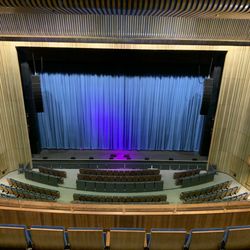 Capital One Hall - View of stage from second balcony