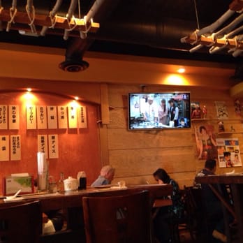 Katsu Ramen - Inside Katsu Ramen: styled like a ramen-ya in Japan with menu items on the wall in Japanese. - Ramen Near Me - Aurora, Colorado