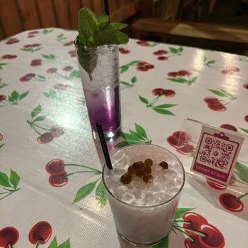 Pink Rabbit - Clothes line(left), and purple rain(right) - Cocktail Bars Near Me - Portland, Oregon