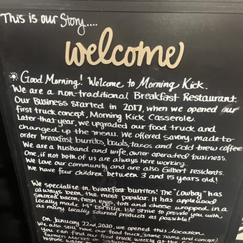 Morning Kick - Founding story - Breakfast & Brunch Near Me - Gilbert, Arizona