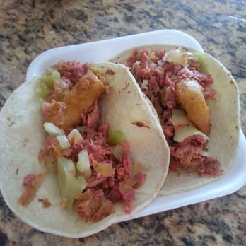 Taco Fish - Taco Gordo. It has shrimp, marlin, and a chile relleno. For 3.50 but its so big you cab make 2 tacos out of it - Seafood Near Me - Tucson, Arizona Taco Fish - Taco Gordo. It has shrimp, marlin, and a chile relleno. For 3.50 but its so big you cab make 2 tacos out of it - Seafood Near Me - Tucson, Arizona