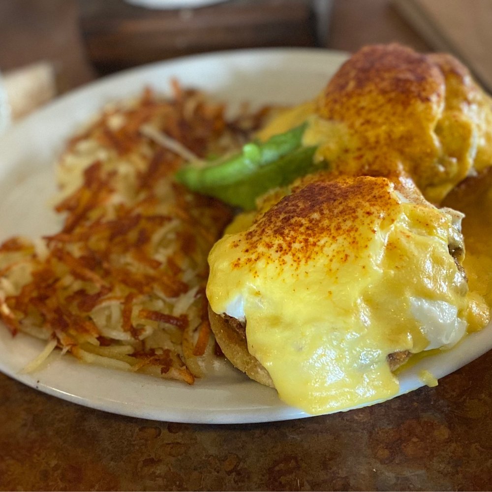 Huckleberry's - Crab cake Benedict - Breakfast & Brunch Near Me - Fairfield, California Huckleberry's - Crab cake Benedict - Breakfast & Brunch Near Me - Fairfield, California