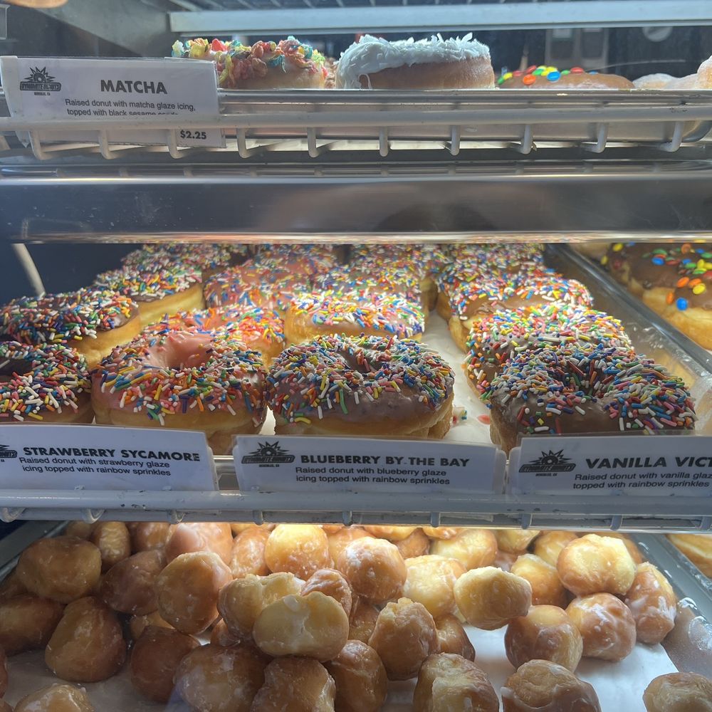 Dynamite Donuts - the cutest donut names paying homage to some of the city's street names/neighborhoods. - Donuts Near Me - Hercules, California Dynamite Donuts - the cutest donut names paying homage to some of the city's street names/neighborhoods. - Donuts Near Me - Hercules, California