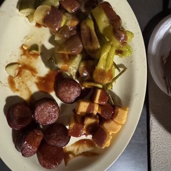 Crossroads Rib Shack - Sausage/cheese plate.... - Barbeque Near Me - Corinth, Mississippi