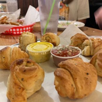 Paisano's Pizza Grill - Garlic knots w sauces - Pizza Near Me - Mt Pleasant, South Carolina Paisano's Pizza Grill - Garlic knots w sauces - Pizza Near Me - Mt Pleasant, South Carolina