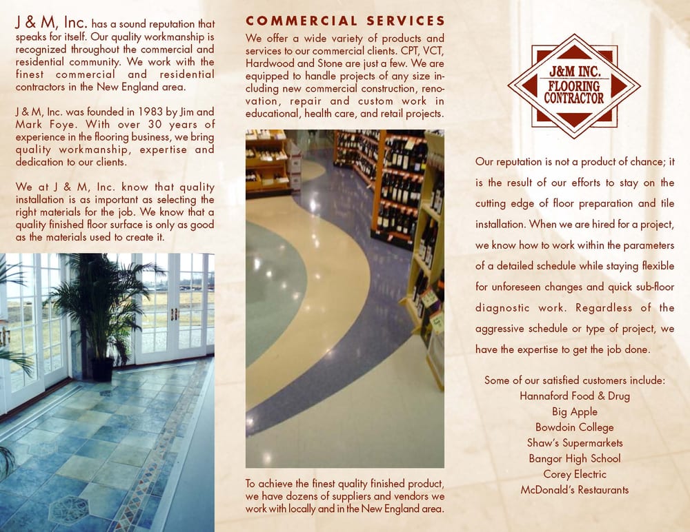 J & M Westbrook, Maine Flooring Phone Number Yelp