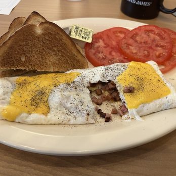Deatons Cafe - Loaded with ham and cheese egg white omelet ! - Breakfast & Brunch Near Me - Benton, Kentucky Deatons Cafe - Loaded with ham and cheese egg white omelet ! - Breakfast & Brunch Near Me - Benton, Kentucky