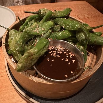 SUSHI-SAN - Blistered Shishito Peppers - Sushi Bars Near Me - Chicago, Illinois