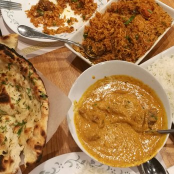 Flavors - Canandaigua - My faves! Clockwise: Special biryani, basmati rice, lamb xacutti, and garlic naan! Best dinner with plenty of leftovers! - Indian Near Me - Canandaigua, New York Flavors - Canandaigua - My faves! Clockwise: Special biryani, basmati rice, lamb xacutti, and garlic naan! Best dinner with plenty of leftovers! - Indian Near Me - Canandaigua, New York