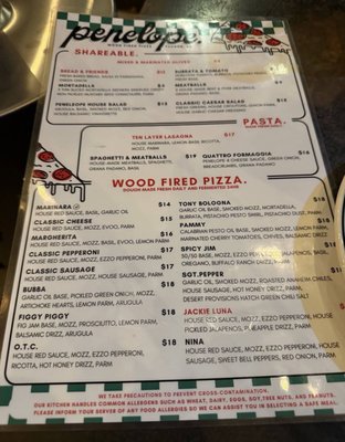 Menu photo 1 Penelope Tucson, AZ