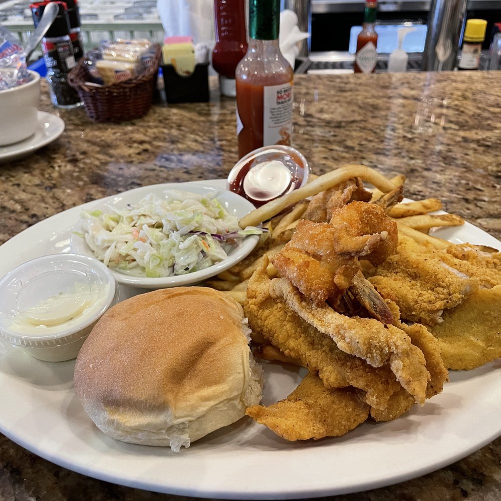 Joe's Oyster Bar & Grill - Lunch special: Fish & Shrimp (fried) with cole slaw & fries. - Seafood Near Me - Rosenberg, Texas Joe's Oyster Bar & Grill - Lunch special: Fish & Shrimp (fried) with cole slaw & fries. - Seafood Near Me - Rosenberg, Texas