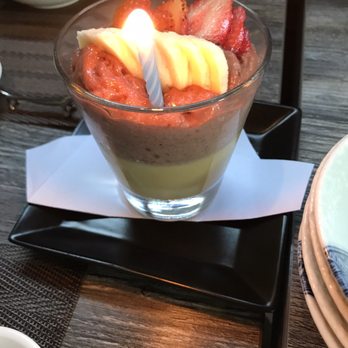 Leichi - Panna cotta with acai mousse - Japanese Near Me - Santa Clara, California Leichi - Panna cotta with acai mousse - Japanese Near Me - Santa Clara, California