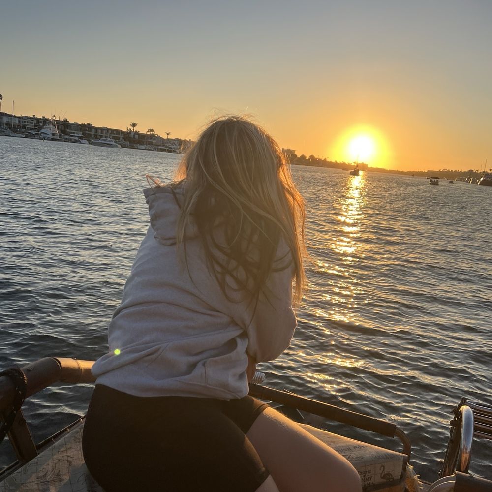 Sunset on the Tiki Fun Boat Sunset on the Tiki Fun Boat