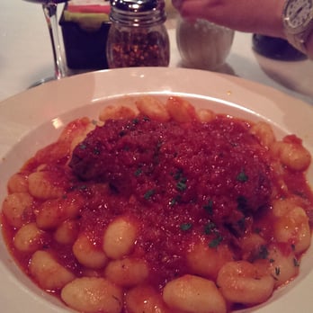 Vinny's Ristorante - Beef Bracciola (beef stuffed with prosciutto and Swiss cheese) over homemade gnocchi. - Italian Near Me - Somerville, Massachusetts Vinny's Ristorante - Beef Bracciola (beef stuffed with prosciutto and Swiss cheese) over homemade gnocchi. - Italian Near Me - Somerville, Massachusetts
