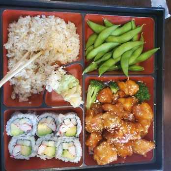 Kimbe Asian Bistro - Bento box sesame chicken - Japanese Near Me - Jacksonville, Florida Kimbe Asian Bistro - Bento box sesame chicken - Japanese Near Me - Jacksonville, Florida