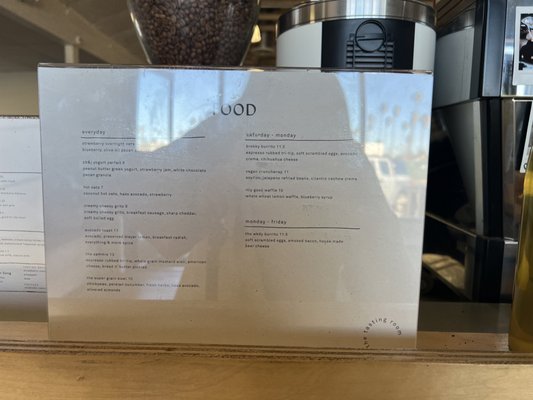 Menu photo 5 Arcade Coffee Roasters Riverside, CA