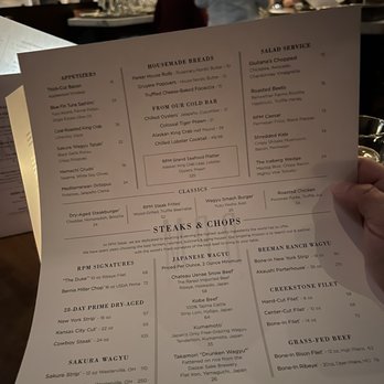 RPM Steak - Menu - Steakhouses Near Me - Chicago, Illinois
